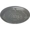 Ekena Millwork Athens Ceiling Medallion (Fits Canopies up to 3 5/8"), Hand-Painted Silver, 26 1/4"OD x 3 1/4"P CM27ATSLS - alternate 2